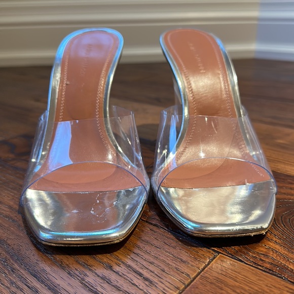 Amina Muaddi Lupita Glass Wedge - Picture 5 of 7